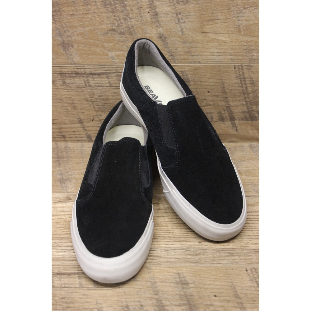 SeaVees Hawthorne Women's Black Suede Leather Slip On Shoes Size‎ 9.5